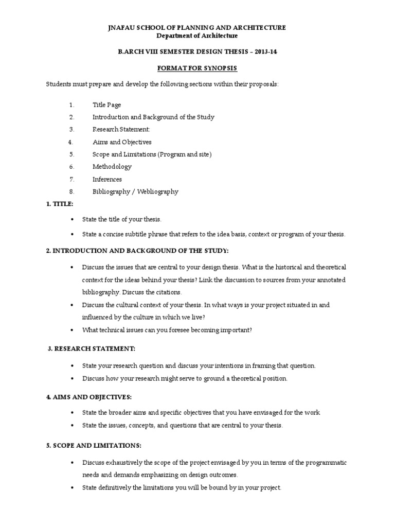 Architectural thesis topics picture