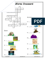 Landforms Crossword