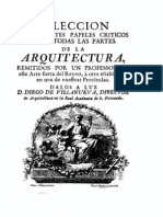 1766 D. de Villanueva. Papeles Criticos Sobre Arquitectura