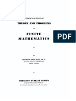 Theory and Problems of Finite Mathematics (Schaums Outlines) - S. Lipschutz