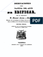 1857 2a Ed M. Fornes Gurrea. Practica Del Arte de Edificar