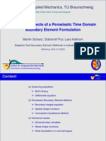 Numerical Aspects of A Poroelastic Time Domain Boundary Element Formulation