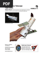 Hubble Space Telescope Paper Model NASA Pattern