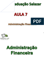 Aula 7 - Administração Financeira