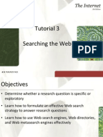 Tutorial 3 Searching The Web