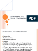 Tugasan Krb 3023 Prinsip Pengajaran Penulisan