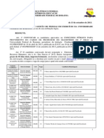 Edital 096-13 EDITAL de CONVOCAO Do Edital 012-13 Prof. Efetivo