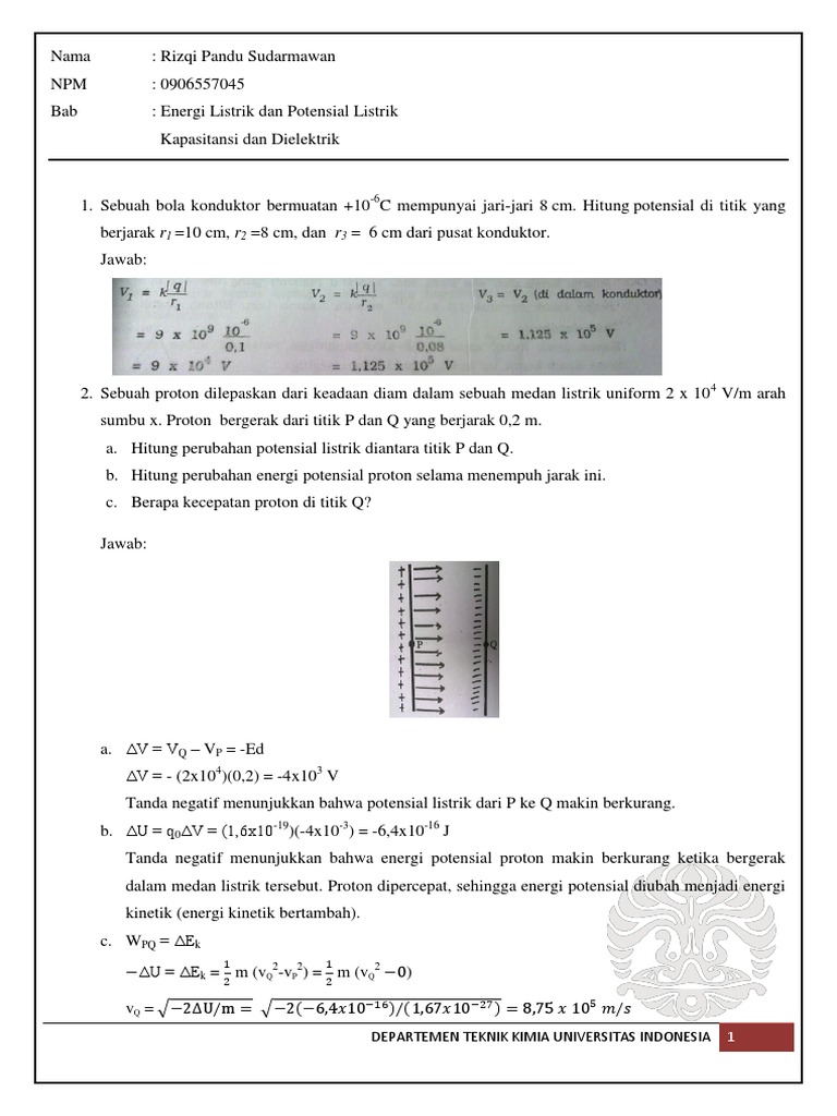 Tugas Pekan 3 Fisika Dasar 2 2012 | PDF | Metode & Bahan Ajar | Sains ...