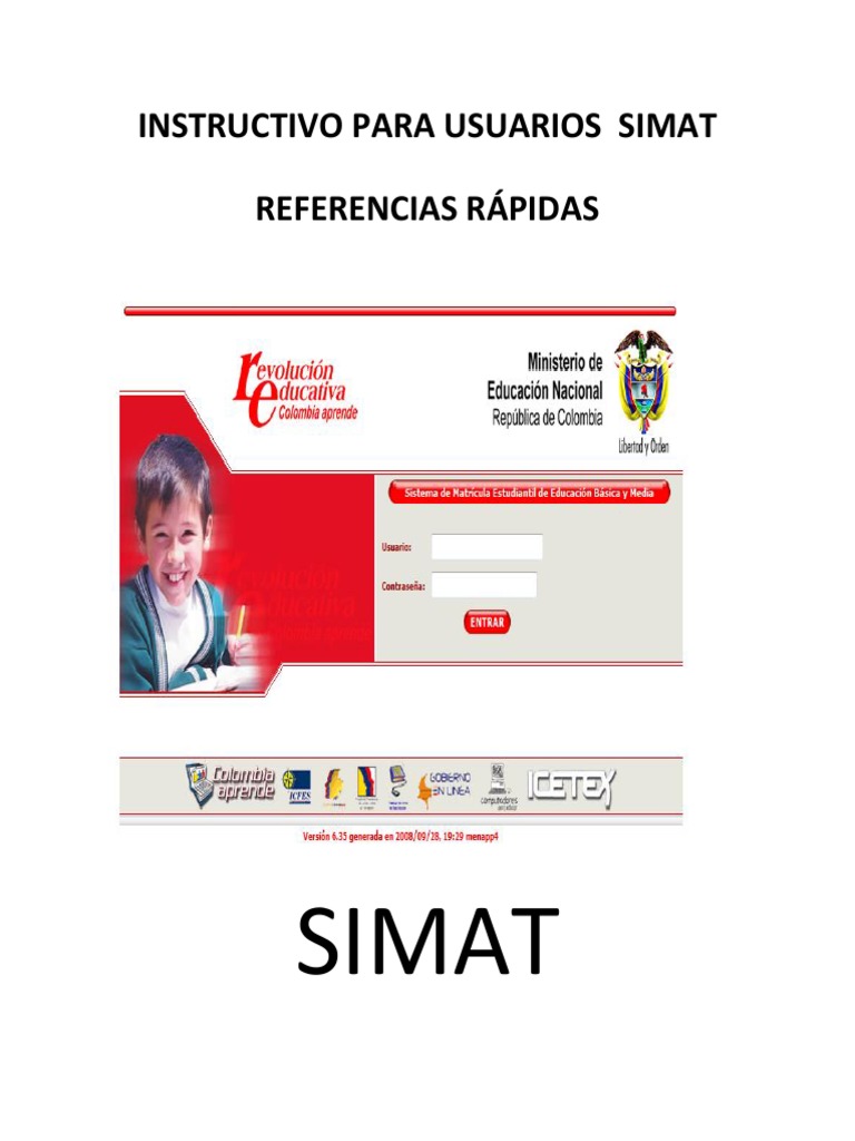 Instructivo de Uso del SIMAT en Colombia | PDF | Point and Click ...