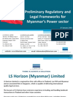 L S Horizon LSH Presentation - Power Project in Myanmar (23 Jan 14)