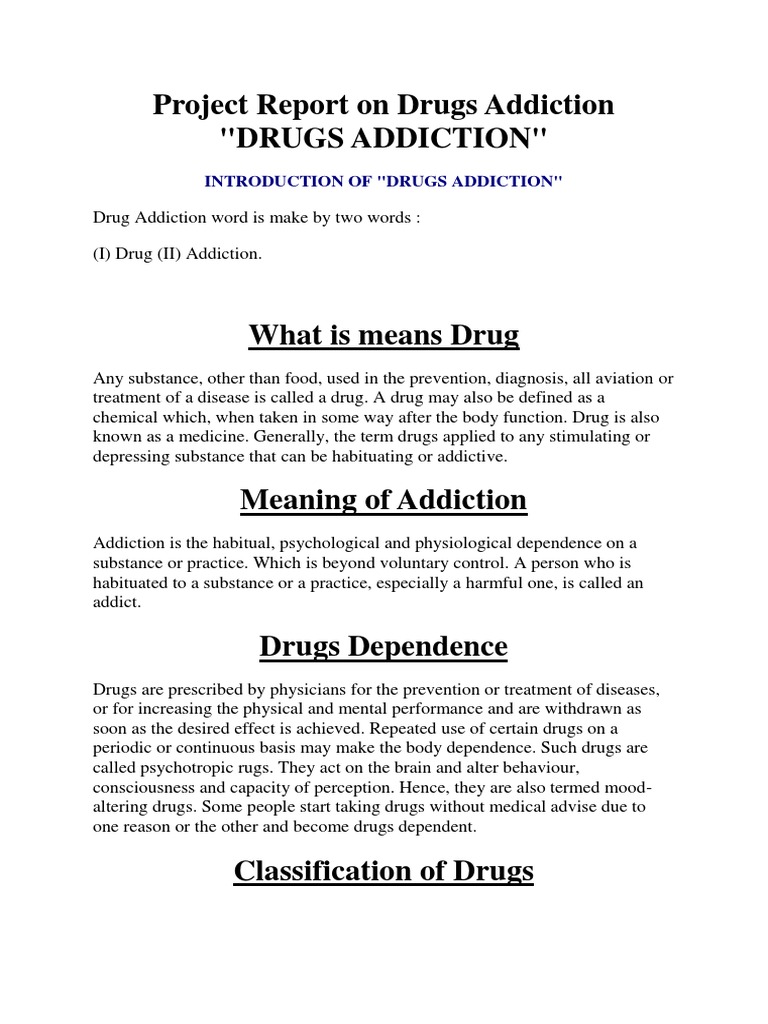 drug addiction research topics