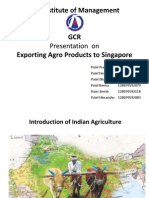 Agro Products To Singapore