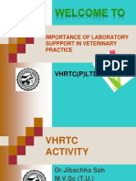 VHRTC (P) LTD: Importance of Laboratory Suppport in Veterinary Practice