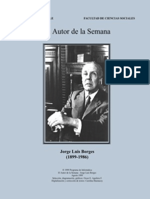 PDF) El olvido (el tiempo y la memoria) en un verso del Otro poema de los  dones, de Jorge Luis Borges