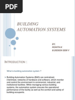 Building Automation Systems: BY, Rohith.K B.Design Sem V