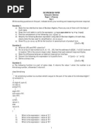 Isc Specimen Paper Computer Science Paper 1 (Theory)