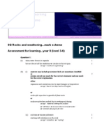 Assessment For Learning Year: 8... Mark Scheme