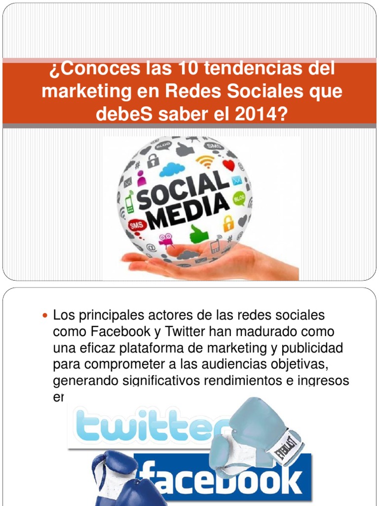 Conoces Las 10 Tendencias Del Marketing en | PDF | Servicio de redes ...