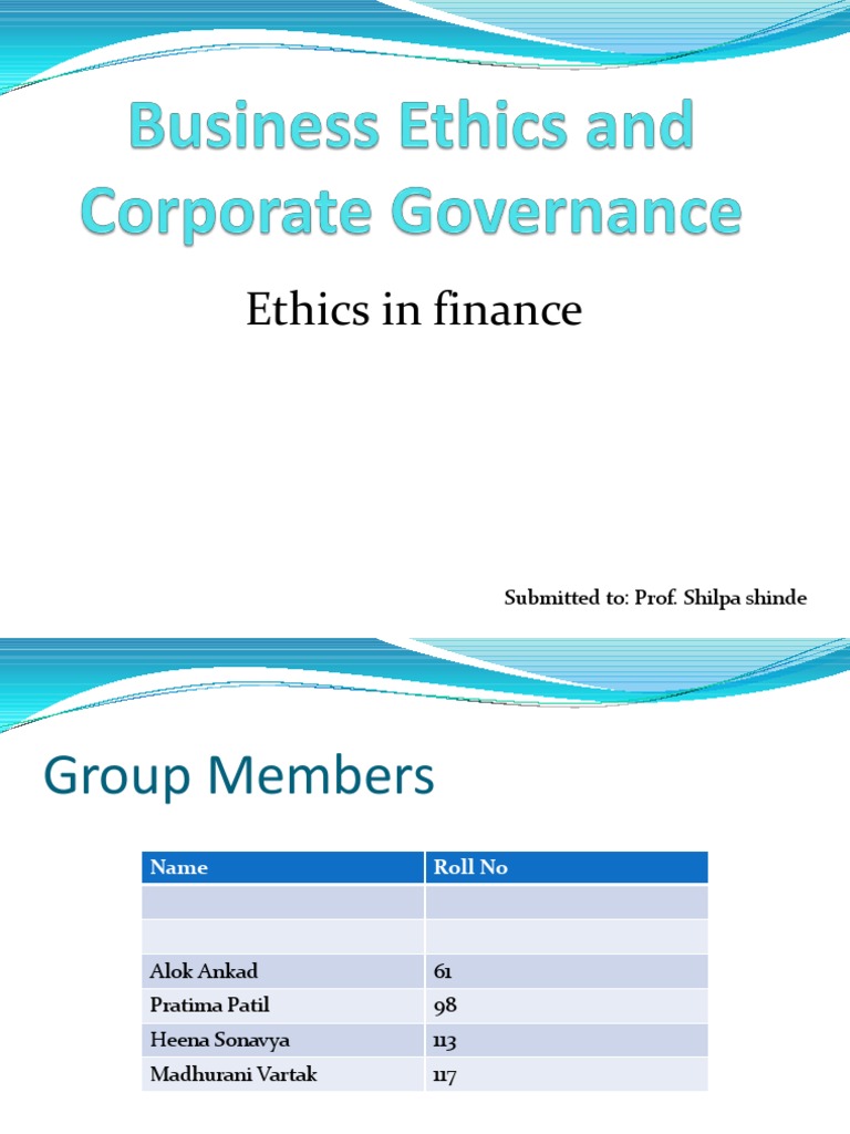 Business Ethics and Corporate Governance | PDF | Takeover | Share ...