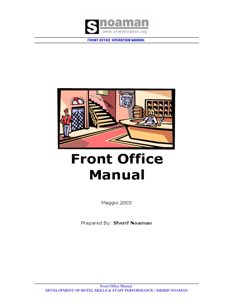Front Office Operations Manual | PDF | Career & Growth