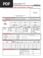 Trainor's Assessor's Profile Form