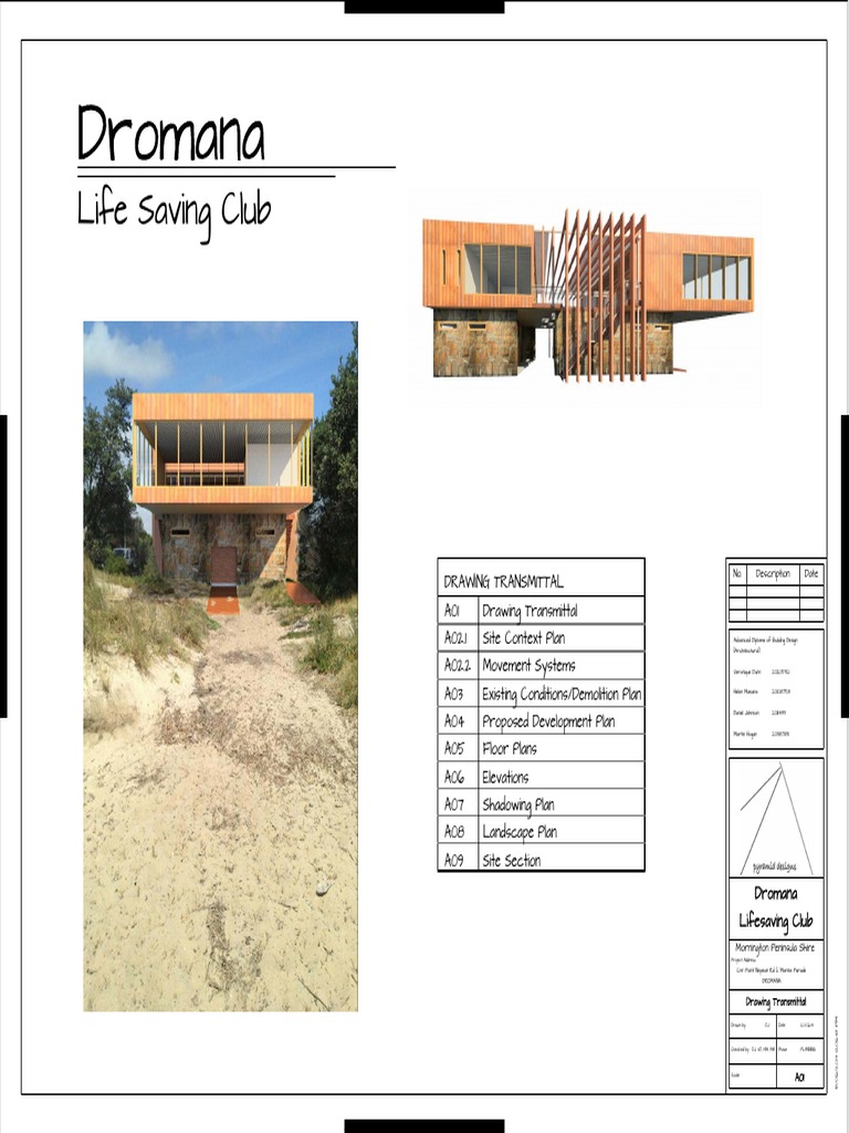 Dromana Lifesaving Club Project Plans | PDF