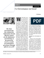 E-Governance's Impact on Good Governance