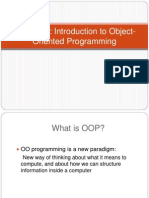Chapter 1: Introduction To Object-Oriented Programming