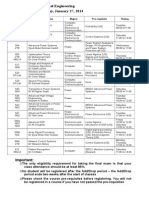 TimeTable Spring 2014