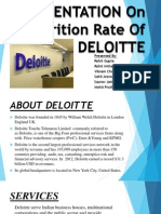 Presentation On Attrition Rate of Deloitte