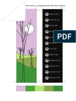 SI 520 F09 Week 3 Homework 2 Spring Bookmark, Full Moon Calendar