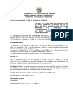 RESOLUÇÃO INEA #71 - Entorno Imediato Das Unidades de Conservação, Disposto No Decreto Nº 42471