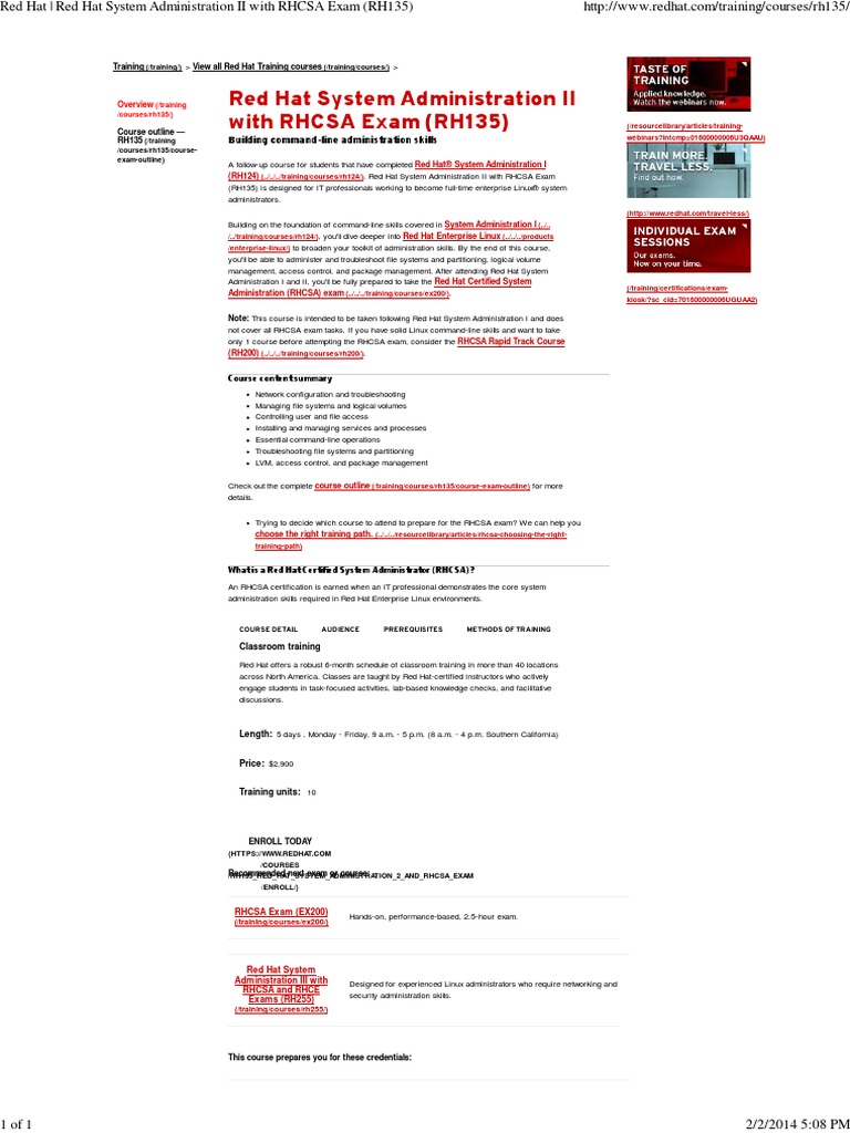 Red Hat System Administration II | Download Free PDF | System ...