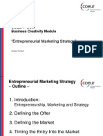 "Entrepreneurial Marketing Strategy": Coeur - BCM Business Creativity Module