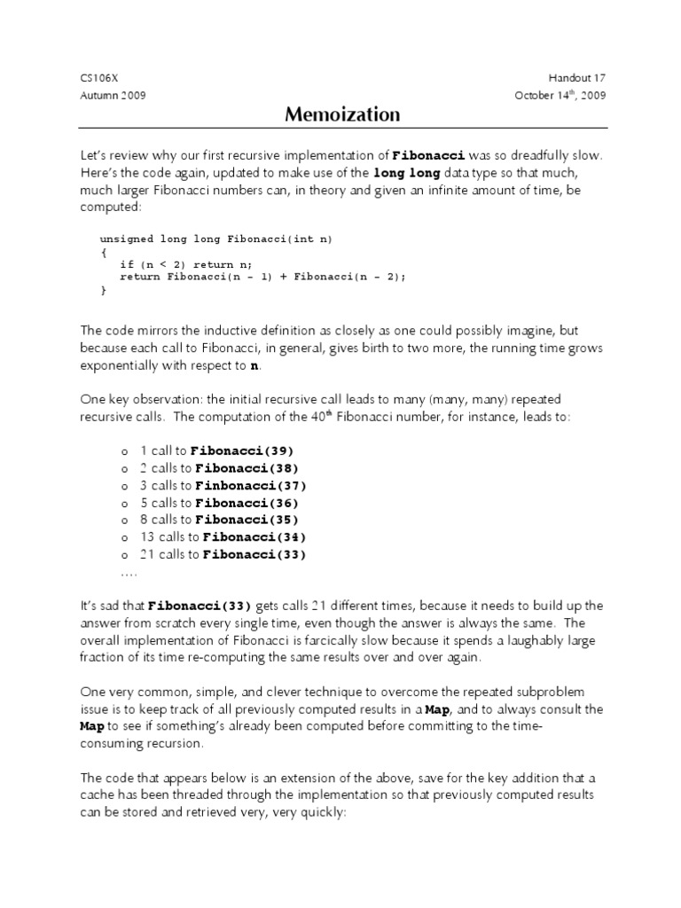 Memo Ization | PDF | Sequence Alignment | Recursion