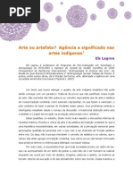 Arte ou artefato Agência e signicado nas artes indígenas_elslagrou