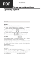 Operating System MCQS (GATE)