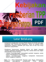 Kebijakan Pemberian TPP 26092011