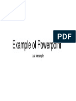 Ex of PPT Slides for Sample