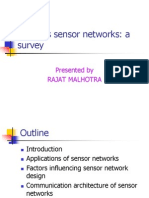 Wireless Sensor Networks: A Survey: Presented by Rajat Malhotra