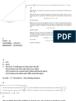 Combinatorics Solutions