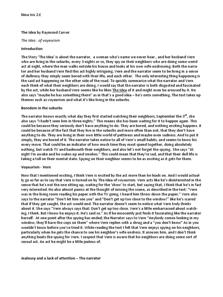A Small Good Thing By Raymond Carver Pdf