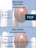 Box Cricket 2day Event: Man Power Required