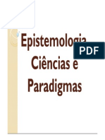 AULA - Epistemologia,Ciências e Paradigmas