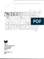 Synonymicky Slovnik Slovenciny