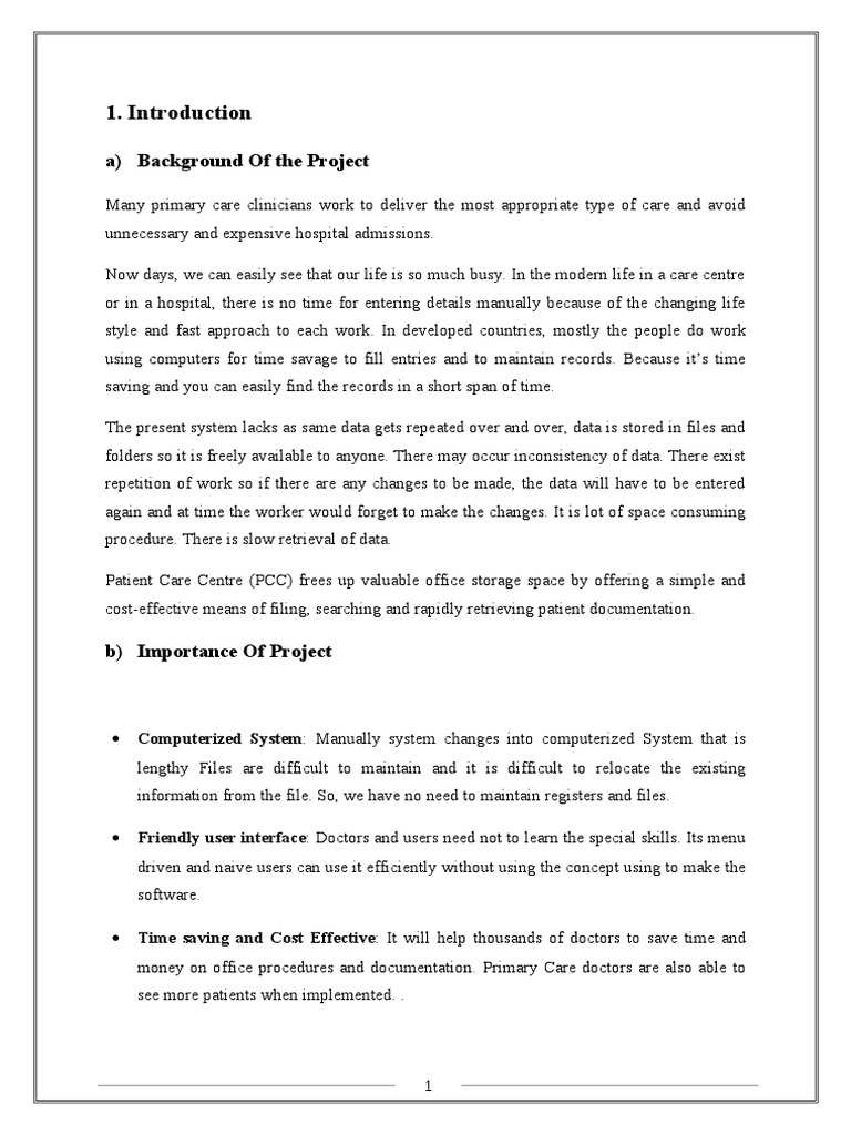 2 PCC Synopsis Report1 | PDF | Computer File | Patient