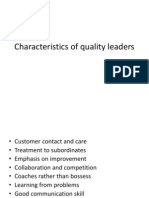 Characteristics of Quality Leaders