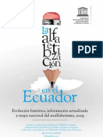 La Alfabetización en El Ecuador: Evolución Histórica, Información Actualizada y Mapa Nacional Del Analfabetismo, UNESCO-Ministerio de Educación, Quito, Septiembre 2009