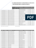 JADWAL UAS GANJIL 2013-2014