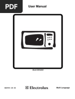 Microwave Oven, User Manual, Electrolux, Model EM S2840